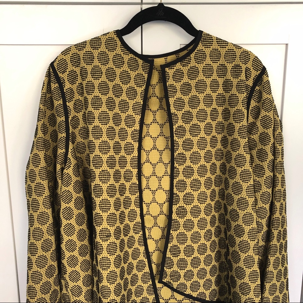 Marla Wynne Open-Front Jacket/Topper One Size EUC